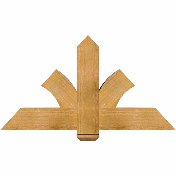 Ekena Millwork Redmond Rough Sawn Timber Gable Bracket, Western Red Cedar, 48"W x 26"H x 6"D x 6"F, 13/12 Pitch GBW048X26X0606RED00RWR - main